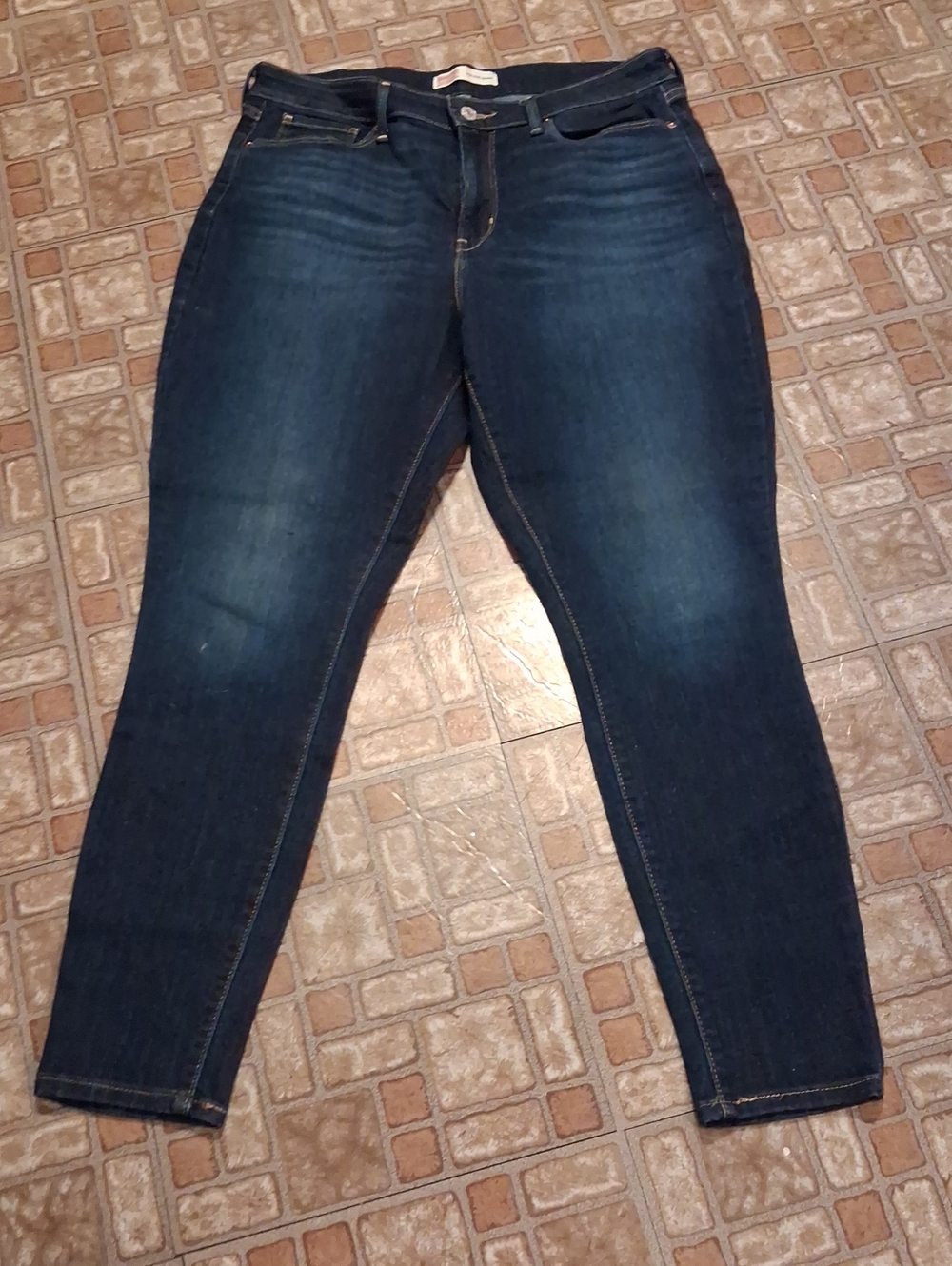 Signature by Levi Strauss Dark Indigo Skinny Jeans Size 14